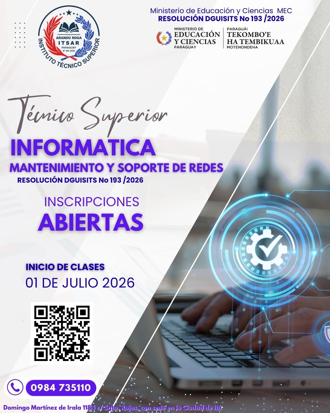 Informática, Mantenimiento y Soporte de Redes
